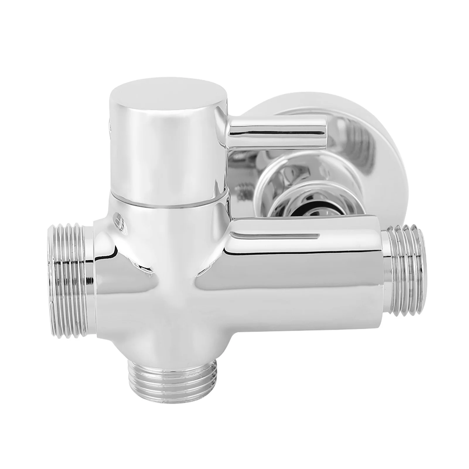 G1/2" Shower Diverter Hose Bathroom Showerhead Water Separator with Base Fitting Adapter Connector for Angle Valve Bath Shower Arm