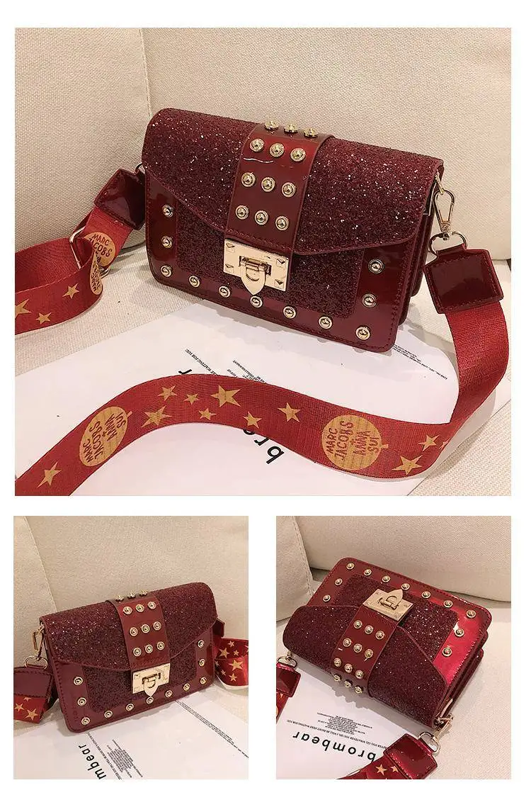 rivet bag bags women's handbags purses women shoulder crossbody bag pu leather  (18)