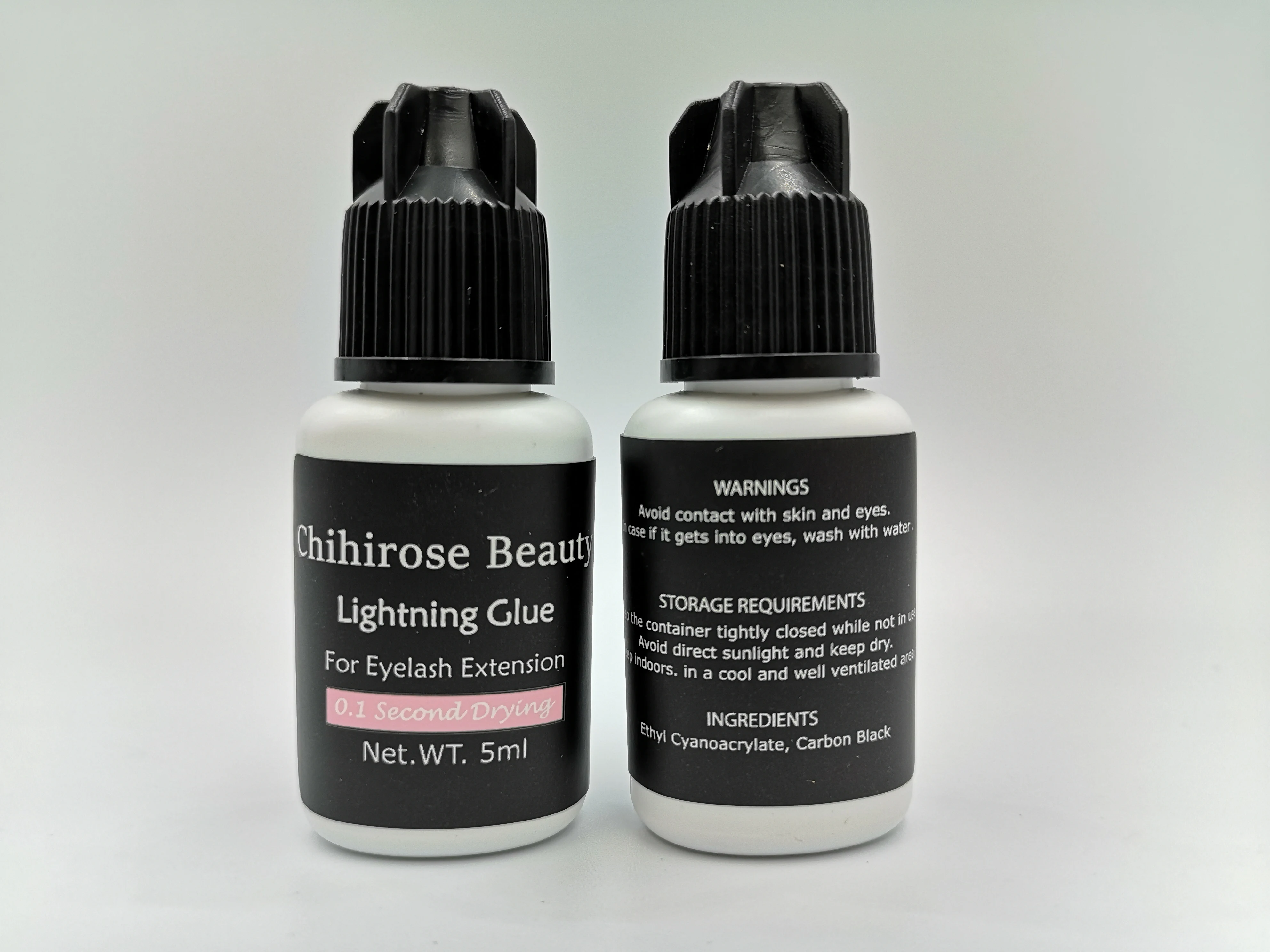 2 шт., Chihirose beauty, быстросохнущий клей 0,1 сек, индивидуальный клей для наращивания глаз, lightning клей, длится более 9 недель