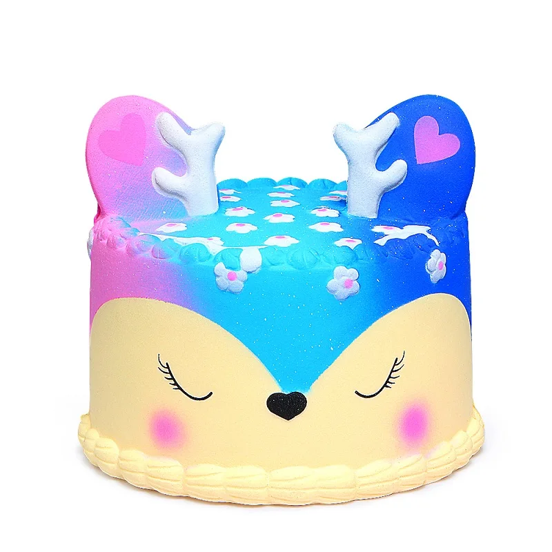 Jumbo Kawaii Cake Squishy Galaxy Deer 
