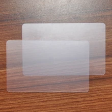 Высокое качество CR80 ПВХ пластик прозрачный/прозрачный пустой карты