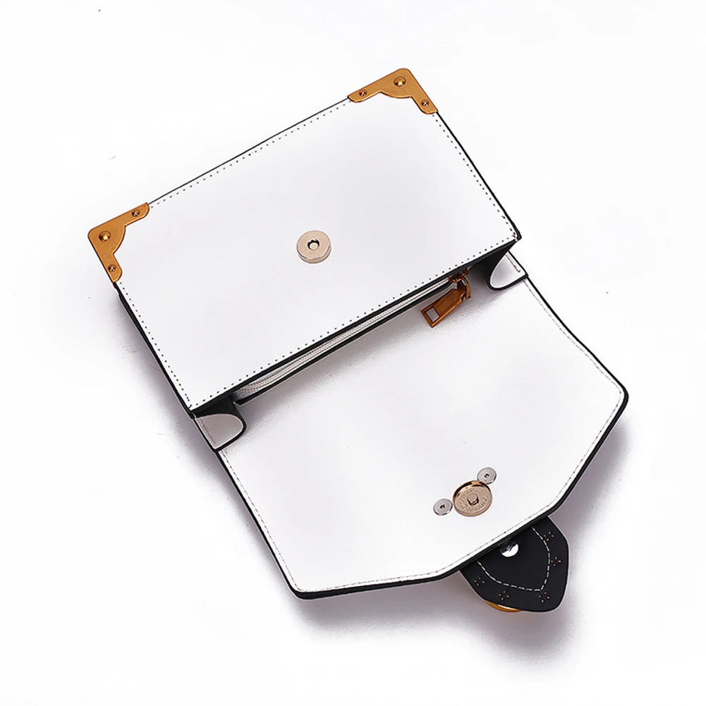 Hb6961c31293144deb17f1a954369f0f9T - Fashion Metal Lion Head Mini Small Square Pack Shoulder Bag Crossbody Package Clutch Women  Wallet Female Handbags