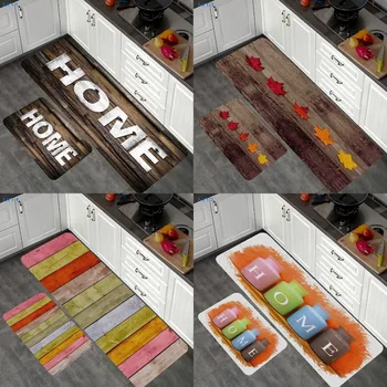 

Rainbow Bath Mat Home Decoration Door Mat Non-slip Absorbent Bathroom Doormat Letters Leaf Pattern Polyester Bath Rug DW352