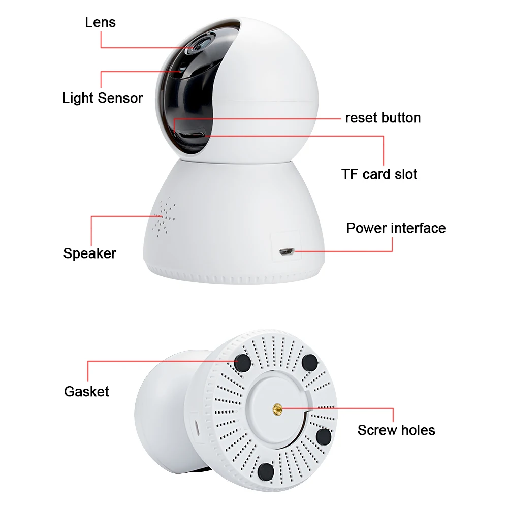 IP камера для домашней безопасности Awaywar Tuya 1080P Wi Fi|Камеры видеонаблюдения| |