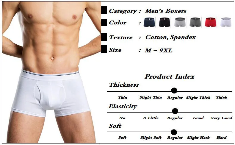 Модное сексуальное мужское нижнее белье размера плюс, хлопок, мужское нижнее белье, сексуальные трусики, трусики, нижнее белье, мужские боксеры, шорты, трусы