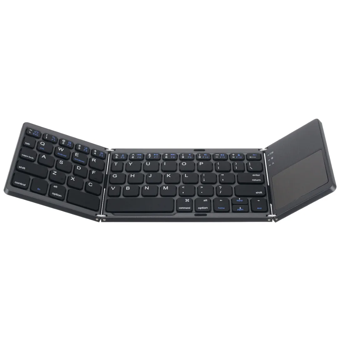 

Folding bluetooth Wireless Keyboard Mini Foldable Touchpad Keypad For Android iOS Microsoft Windows Tablet