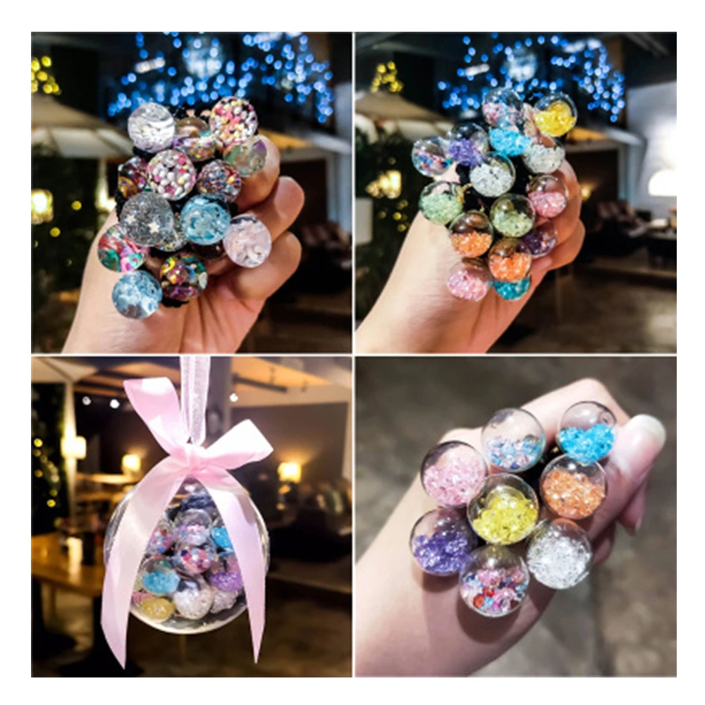 

16pcs Gift Ball Packed Girls Children Doll Cute Cartoon Elastic Hair Bands Headwear Scrunchies Rubber Bands Hair Accessories