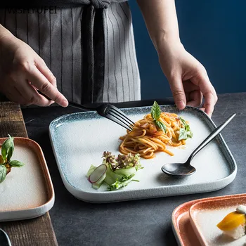 

1pcs ceramic ink style pasta pizza dish pastry dessert bread dish afternoon tea nut bowl holiday gift kitchen supplies