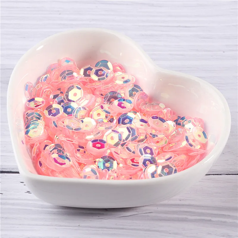 New Colors 4mm/5mm/6mm/8mm Sequin PVC Round Cup Sequins Paillettes Sewing Wedding Crafts Women Garments Accessories 10g/Lot sequin embroidery accessories,sequin sewing accessories,sequins for crafts,sequins accessories