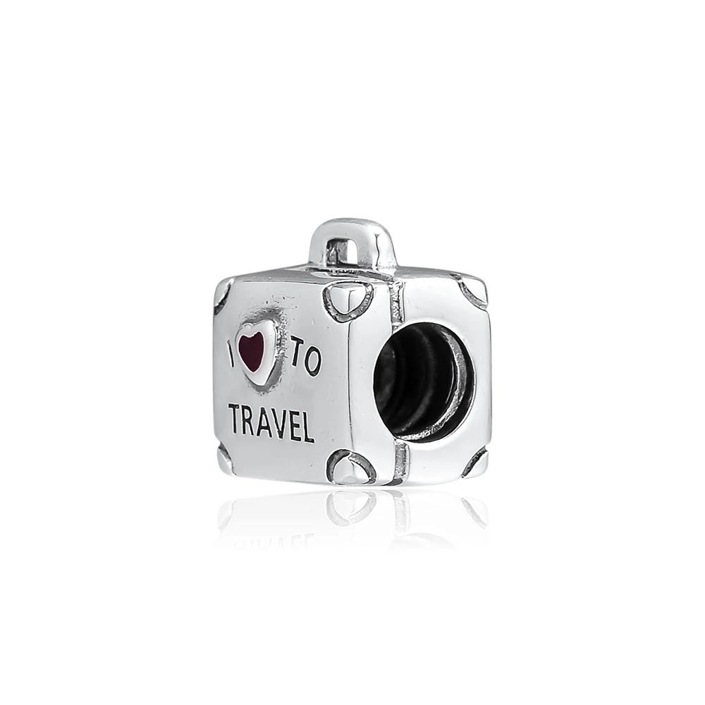 Fandola-Beads-DIY-Fits-Pandora-Bracelet-I-Love-to-Travel-Charm-925-Sterling-Silver-Beads-for (2)