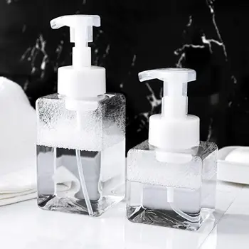 

200/450ml Refillable Bottles Transparent Foaming Bottle Foam Hand Sanitizer Bottle Pressing Facial Cleanser Bubbler Sub-Bottle
