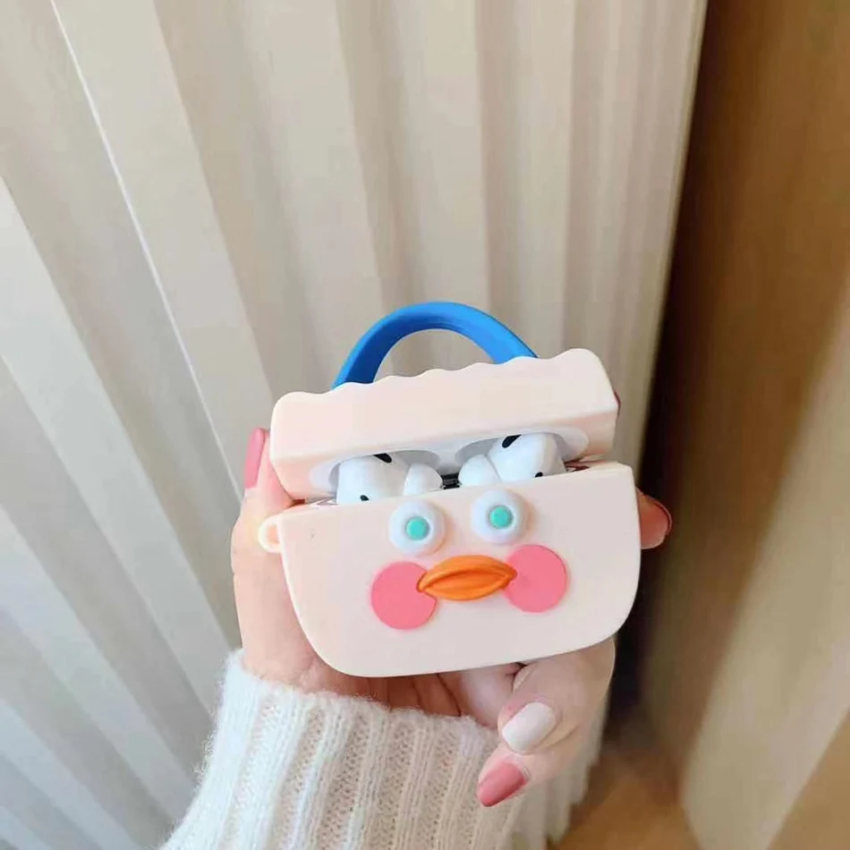 3D чехол для наушников для Airpods Pro Чехол силиконовые печенья Мультяшные наушники/Earpods чехол для Apple Air pods Pro 3 чехол Брелок - Цвет: 1112B