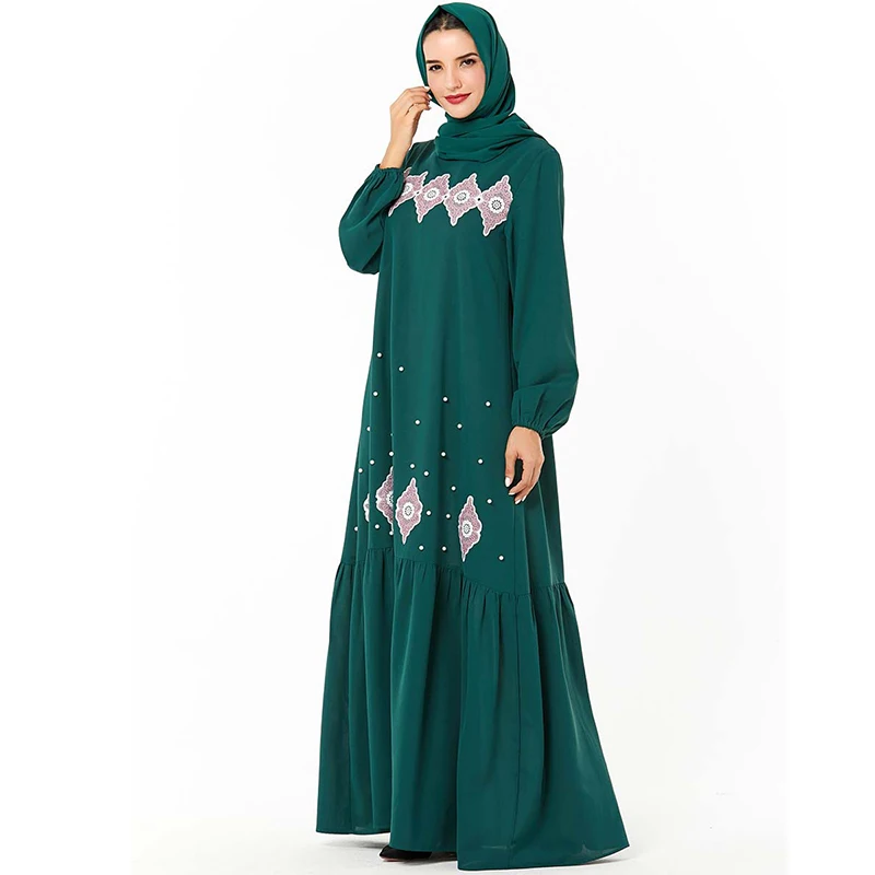 Plus Size Arabic Abaya Dubai Muslim Hijab Dress Islamic Clothing For Women Jilbab Caftan Marocain Kaftan Turkish Dresses Ramadan