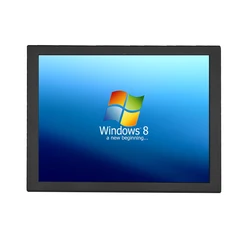 Monitor de pantalla táctil industrial para pc, dispositivo impermeable IP65 integrado, LCD de 8 pulgadas, CCTV, compatible con DVD para coche