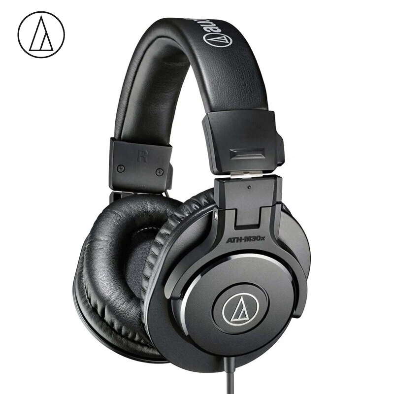 Audio-Technica ATH-M30X на голову Профессиональный Запись HIFI монитор наушники закрытые портативный складной