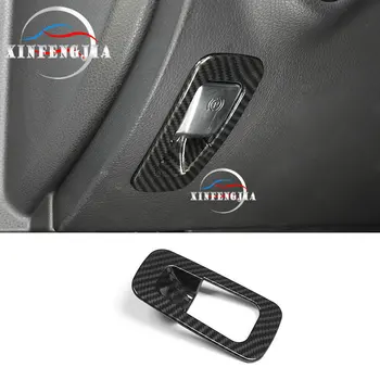 

For Mercedes-Benz C E GLC Class W205 W213 X253 15-19 Carbon Fiber Color Electrical Parking Brake P Shift EPB Button Cover Trim