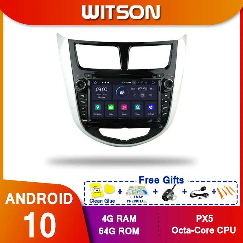 WITSON! Автомобильный DVD-плеер PX5 на Android 10 0 Восьмиядерный процессор экран IPS для HYUNDAI