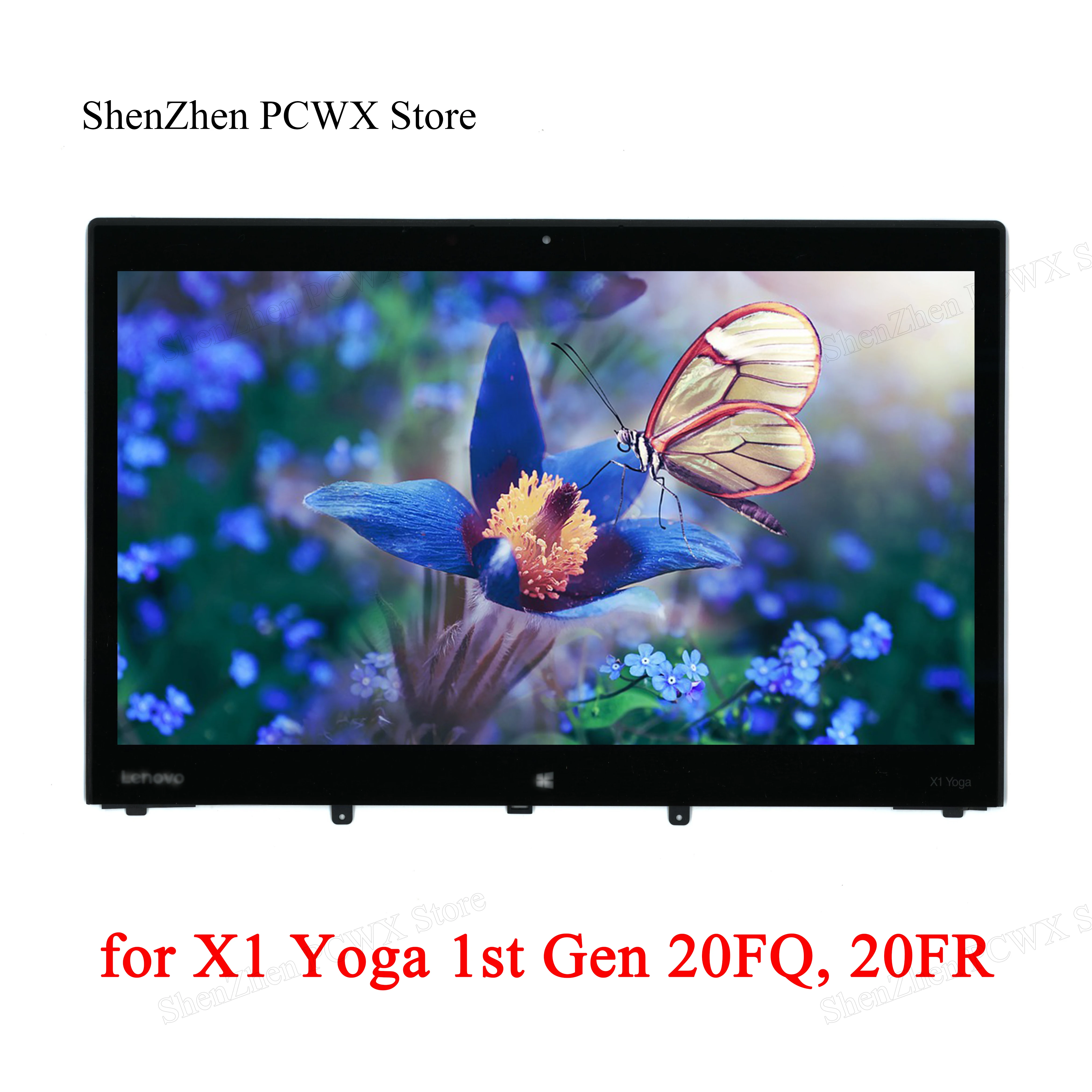 Сенсорный ЖК экран для ноутбука X1 Yoga 1st Gen 20FQ 20FR Thinkpad 14 0 дюйма с рамкой 01AW977 SD10G56716 WQHD