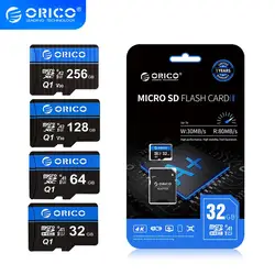 ORICO – carte Micro SD, 32 go/64 go/256 go/128 go, classe 10, 80 mo/s, TF, mémoire flash 