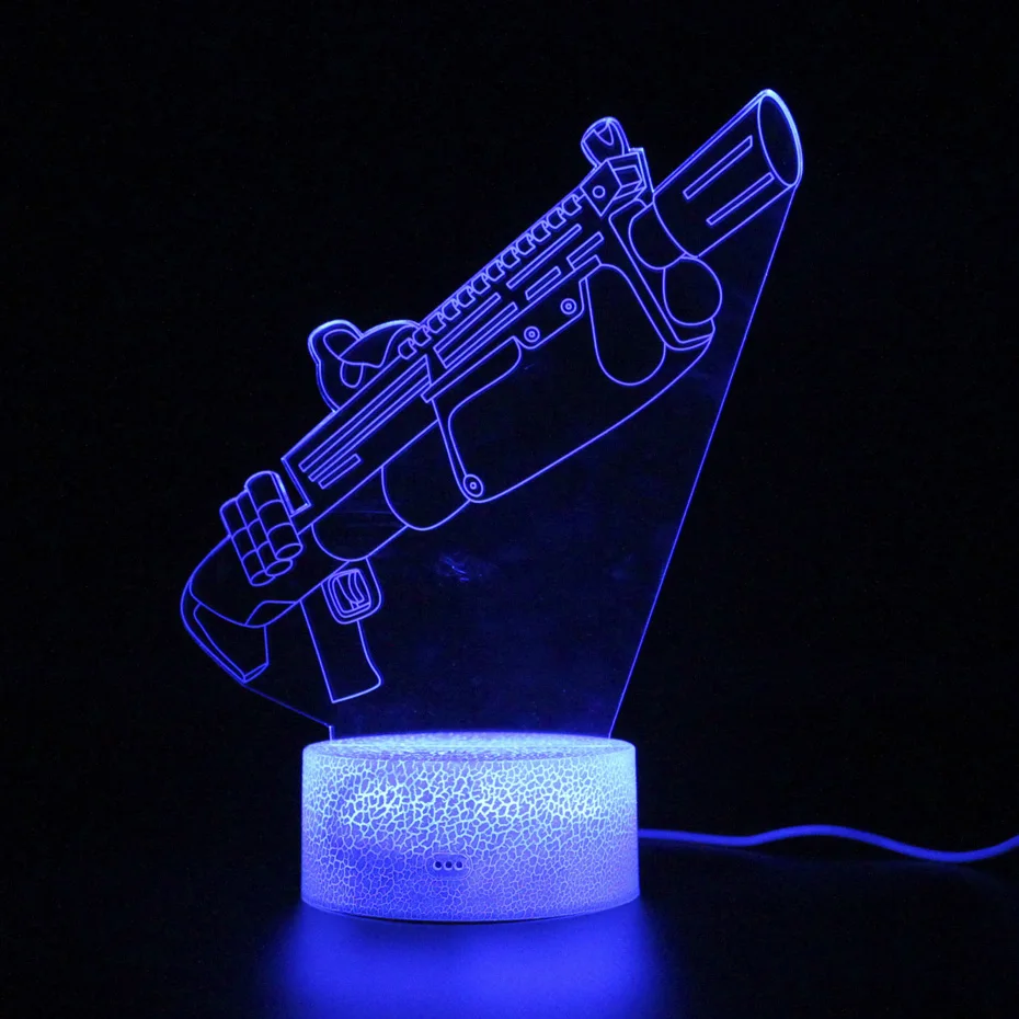 

3d Nightlight Sleep Illusion Lamp Touch Battle Royale Remote Control Table Lamp Party Decoration Light Projection Lamp