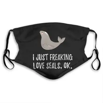 

I Just Freaking Love Seals Active Carbon Filter Mask with PM2.5 Filters 5 Layers of Protection for Men Women