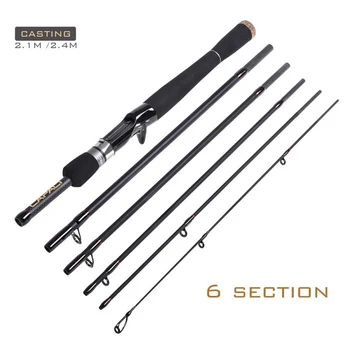 

CAPACI Carbon Small Sea Pole Fiber Telescope Fishing Rod Travel Spinning Fishing Pole SPINNING CAPACI 2.1M/2.4M/2.7M