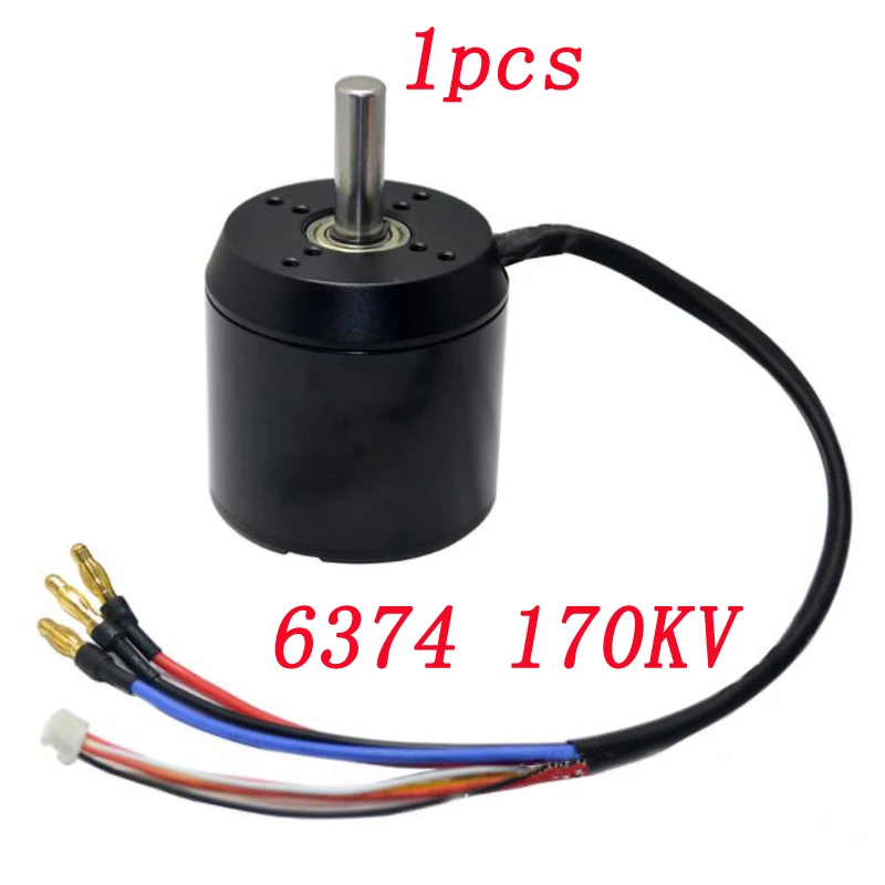 1 шт. 6374 170KV бесщеточный сенсорный двигатель большой крутящий момент высокая скорость Двигатели двигателя 18-42V для RC самолета ROV Робот Модель Электрический