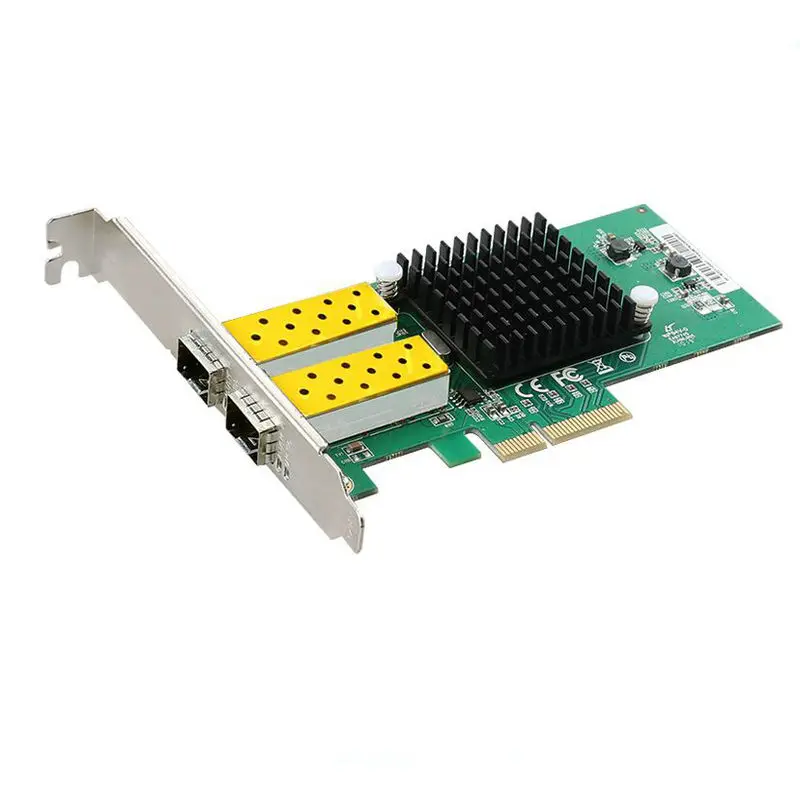 Высокое качество PCI express Intel82576 двойные порты SFP 1G Волоконно оптическая PCIE сетевая