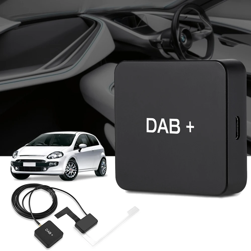 DAB 004 DAB+ коробка цифровой радио антенна тюнер FM передача USB питание для автомобиля Радио Android 5,1 и выше