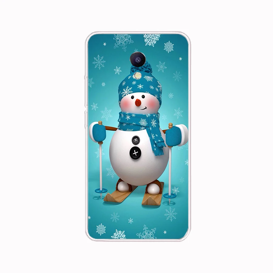 cases for meizu back 76SD  merry Christmas Tree Snow Flakes Soft Silicone Tpu Cover phone Case for Meizu M5 M5S M5C M6 M6S M6T Note Pro 7 Plus meizu back cover Cases For Meizu