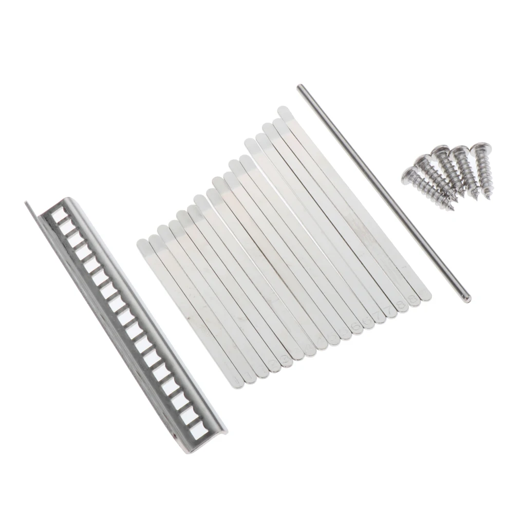 Durable Kalimba 17 Key DIY Thumb Piano Keys Saddle Replacement Parts Accs