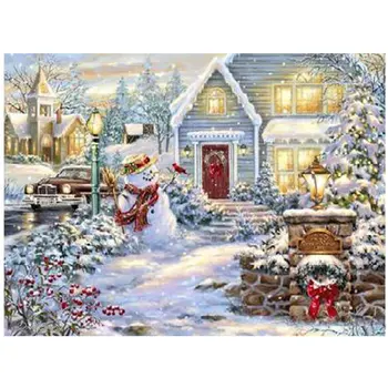 

Mini Christmas Eve patterns Counted Cross Stitch 11CT 14CT 18CT 28CT DIY Cross Stitch Kits Embroidery Needlework Sets home decor
