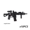 10pcs/lot Modern Assult Carbine Shotgun Sniper Rifles pistol Military Weapons MOC Parts Building Blocks Bricks Toys for Children ► Photo 2/6