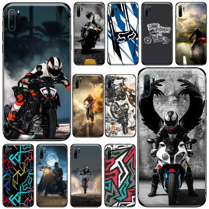 

Handsome motorcycle Phone Case For Huawei honor Mate P 9 10 20 30 40 Pro 10i 7 8 a x Lite nova 5t