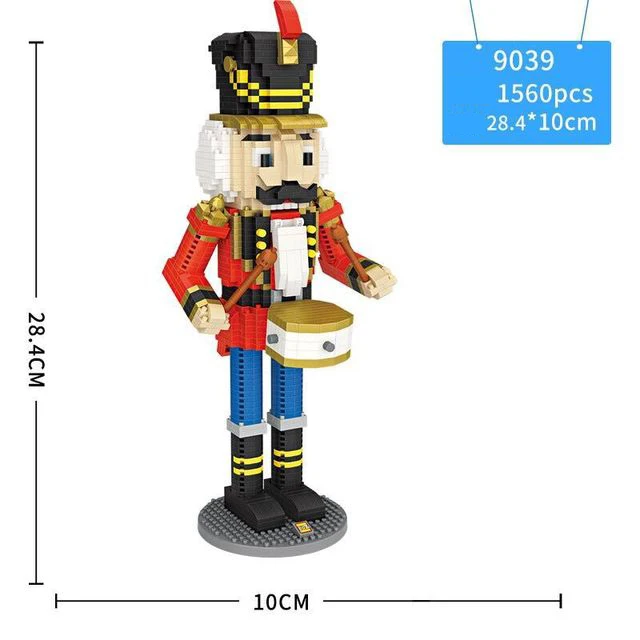 

Classic image micro diamond block nutcracker figures model nanobricks diy assembled building bricks toys collection for gifts