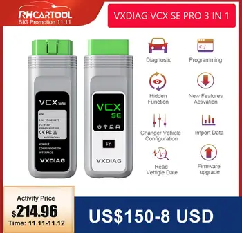 

OBD2 VXDIAG VCX Nano Pro Diagnostic Tool 3 in 1 OBD2 with 3 Free Car Software For volvo for odis for toyota for gm for ford