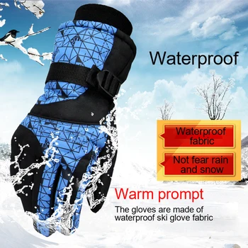 

New Winter Ski Gloves Snowmobile Anti-skid Wear-resistant Outdoor Riding Motocross Protective Gear Womens Thermal Gloves XKNV