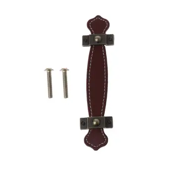 

PU Leather Handle Knob Pull Furniture Cabinet Chest Drawer Suitcase Decor Handle 40JA