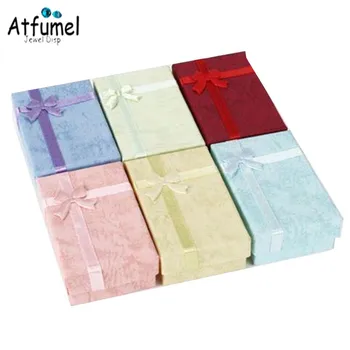 

16Pcs/Lot Earrings Jewelry Box Pendant Bracelet Jewelry Gift Box Paper Necklace Ring Storage Bijoux 8x5x2.5cm