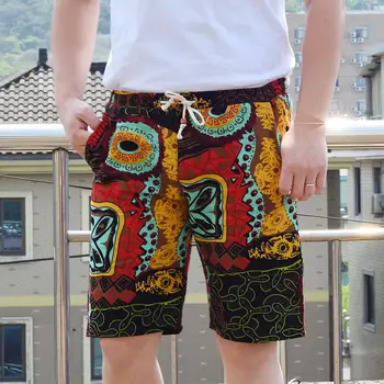 

Hawaii Beach Shorts 2020 Summer Printed Shorts Men's Fashion Beach Shorts Holiday Travel Casual Linen Short Beach Shorts