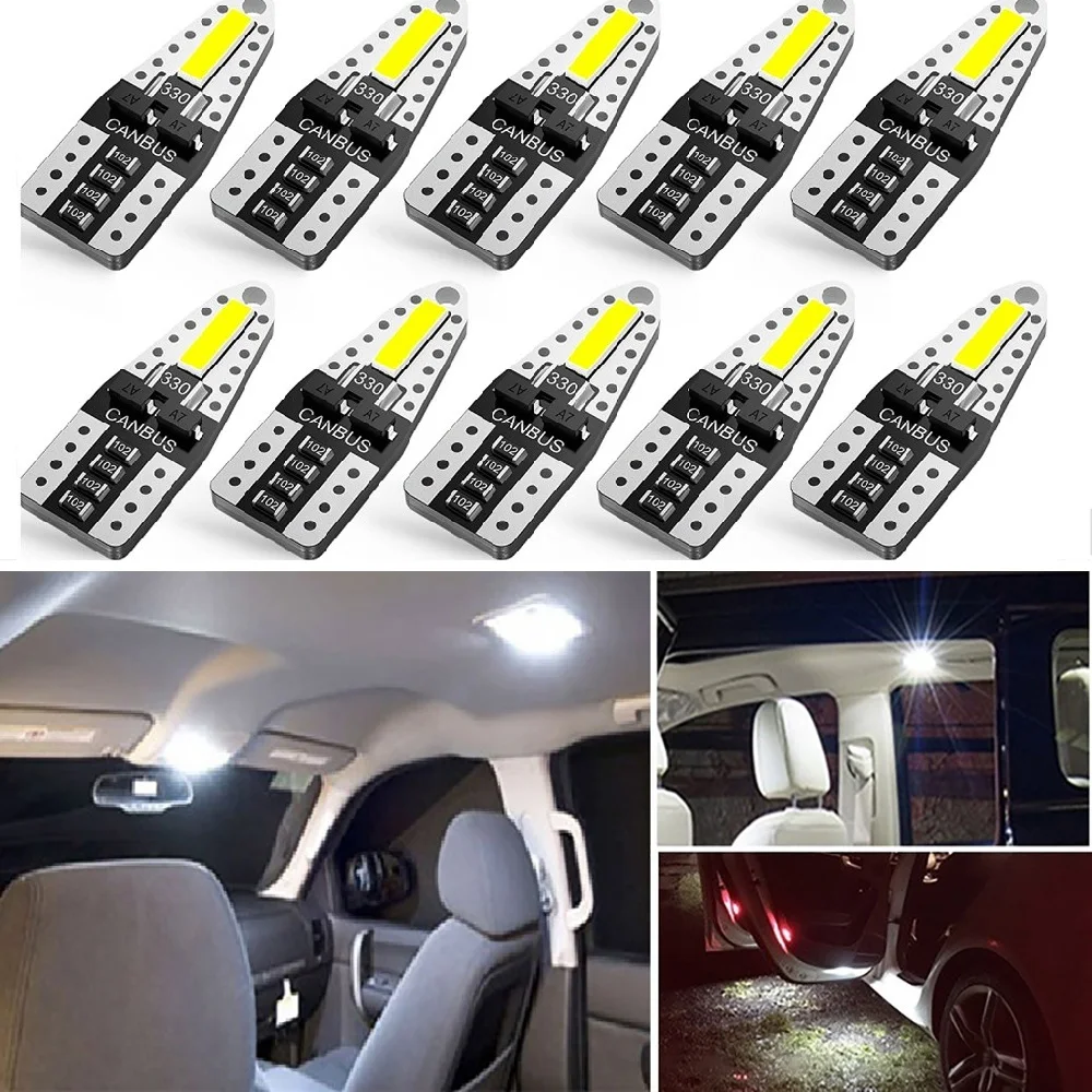W5W T10 светодиодный без ошибок Светодиодный лампочки Canbus салона светильник для Toyota