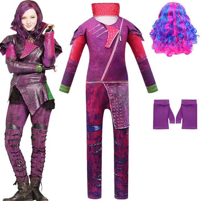 Descendants 1 Girl's Mal Deluxe Costume