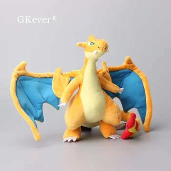 

23cm Japan Anime Charizard plush toys doll Cute Mega Charizard X Y Plush Toy New Arrivals baby kids Christmas Birthday Gift