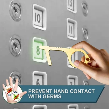 

1 Set of 3 Door Opener Hooks Epidemic Prevention Products Zero-PressHandle Press Elevator Artifact CNIM Hot