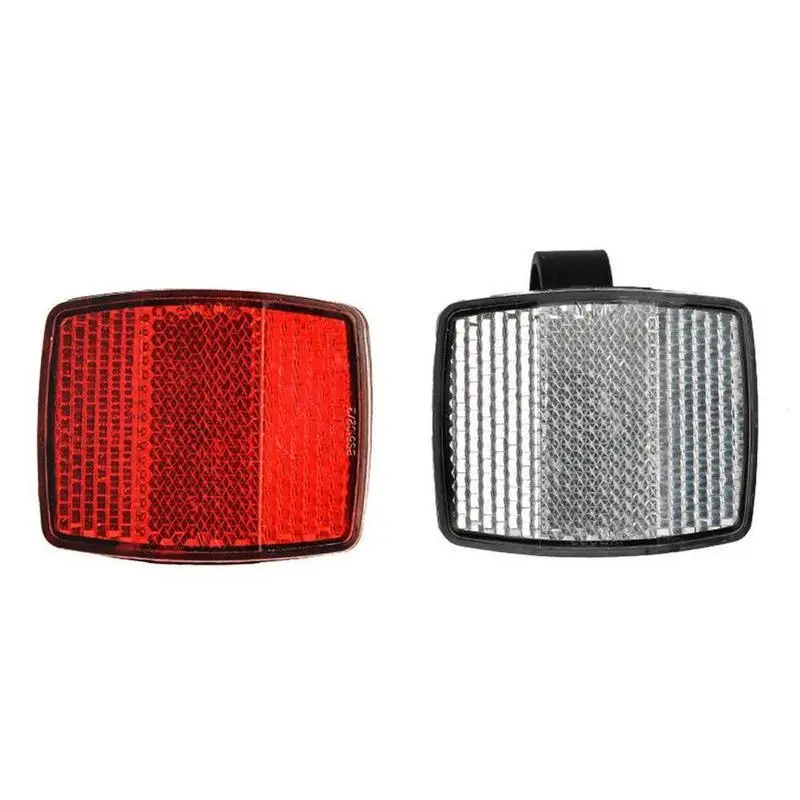 

1 Pcs Bicycle Front Rear Reflective Lens MTB Road Bike Automatic Reflectors Cycling Warning Light Cycling Safety Accessories