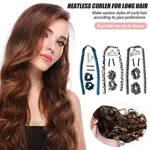 6pcs/set Hair Tool 3 Styles Heatless Curling Rod Headband Sponge Lazy Rod Hair Rollers Hair Curlers DIY Hairstyle Tool