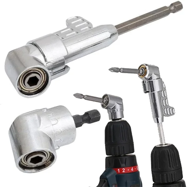 De alta calidad de 105 grados 1/4 \ extensión Broca hexagonal ajustable llave en ángulo de broca hexagonal destornillador Socket titular adaptador de herramientas