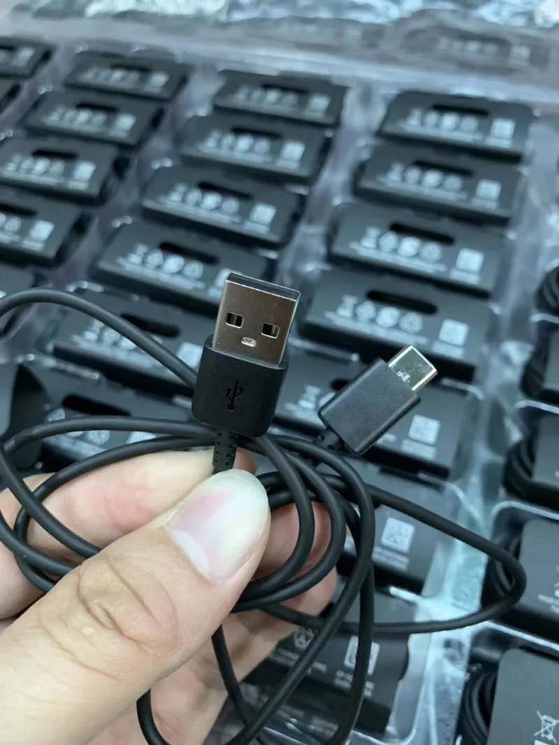 100pcs/lot Original 1.2m Type C USB Data Sync Cable FAST Charging cable Cord For Samsung S10 S8 S9 Note 10 TYPE-C cable