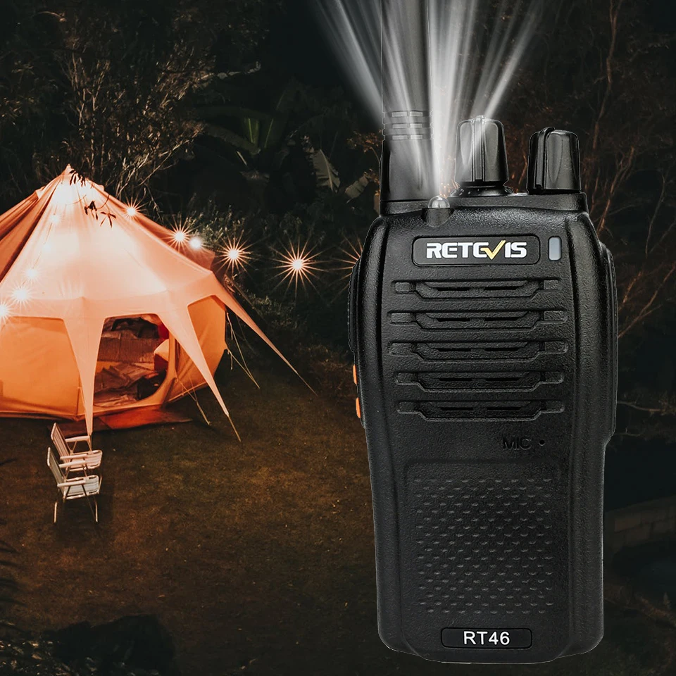 Пара RETEVIS RT46 Walkie Talkie PMR радио PMR446/FRS Портативное двухстороннее радио VOX Micro-usb зарядка Li-Ion(или AA) батарея