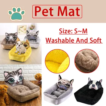 

New Fashion Washable Soft Kennel Dog Pet Litter Deep Sleep Comfortable Cat Bed Winter Dog Kennel Puppy Mat Pet Bed#45